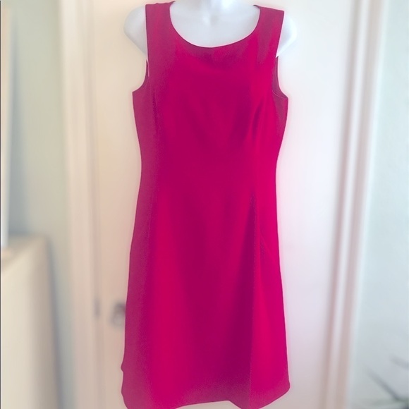 Eliza J Fit & Flare Fuschia Pink Dress - Picture 1 of 5